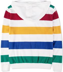 img 3 attached to Kid Nation Boys Hoodies: Stylish Sweaters for Boys 5-12 Years - 100% Cotton, Knit Striped Pullover with Pocket