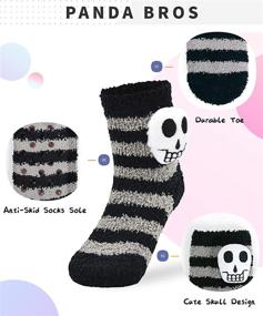 img 3 attached to 🐼 Panda Bros Slipper Pairs - Boys' Slippers in Sizes 7, 8, 12, 5M, 3, and 5M