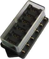 esupport car truck 6 way circuit standard ato blade fuse box block holder 12v 24v logo