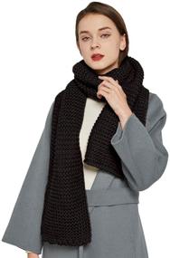 img 3 attached to Surblue Winter Scarf Pattern Outdoors Women's Accessories and Scarves & Wraps
