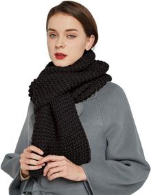 img 4 attached to Surblue Winter Scarf Pattern Outdoors Women's Accessories and Scarves & Wraps