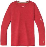 базовый слой smartwool boys pomegranate heather логотип