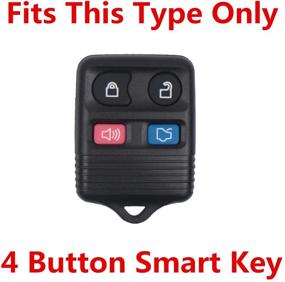 img 1 attached to 🔑 Rpkey Silicone Key Fob Cover Case for Ford Mustang Edge Escape Expedition Explorer Focus Escort Lincoln Mercury - Ultimate Protector and Replacement Keyless Entry Remote Control CWTWB1U331 GQ43VT11T