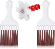 🧹 efficient condenser fin cleaning kit: 3-piece ac fin straightener, comb, and whisk brush for air conditioners, refrigerators, and more logo