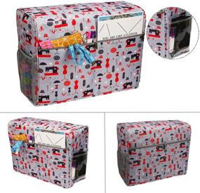 img 3 attached to 🧵 Protective and Convenient: KOKNIT Sewing Machine Cover with Storage Pockets for Brother & Singer Machines