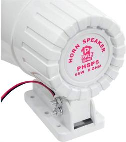 img 1 attached to 🔊 Pyle PHSP5 White Indoor/Outdoor PA Horn Speaker - 8” Portable Speaker with 65 Watts Peak Power and Mounting Bracket Included