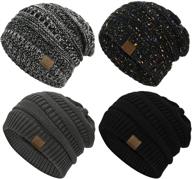 🧣 durio winter hats for women: cable knit beanie, soft & thick women's beanies – stay cozy in style! логотип