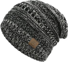 img 3 attached to 🧣 Durio Winter Hats for Women: Cable Knit Beanie, Soft & Thick Women's Beanies – Stay Cozy in Style!