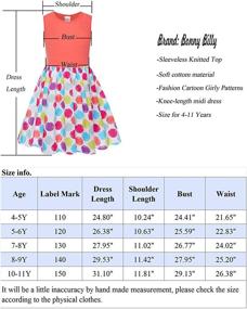 img 2 attached to Breezy Bonny Billy Girl's Casual Summer Tank Dresses: Perfect for Kids' Comfort and Style