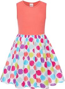 img 4 attached to Breezy Bonny Billy Girl's Casual Summer Tank Dresses: Perfect for Kids' Comfort and Style