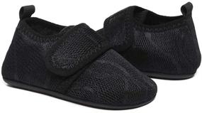img 2 attached to 👦 Comfortable Breathable Slip-On Shoes for Boys: HONCAN Lightweight Anti-Slip HC22268Black23 Slippers