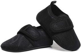 img 3 attached to 👦 Comfortable Breathable Slip-On Shoes for Boys: HONCAN Lightweight Anti-Slip HC22268Black23 Slippers