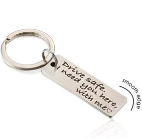 img 2 attached to Custom Engraved Silver FAINOL Boyfriend Keychain