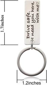 img 3 attached to Custom Engraved Silver FAINOL Boyfriend Keychain