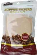 ☕ jacent fill n brew #4 coffee filters - cone shape, 100 count per pack, 1 pack logo