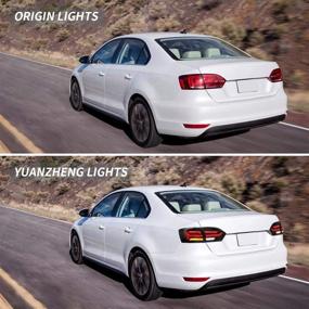 img 3 attached to 🚗 VLAND LED Smoked Tail Lights for 2012-2014 Volkswagen Jetta & 2012-2015 Volkswagen Sagitar - Rear Lamp Assembly with Sequential Turn Signals, YAB-ST-0215AH (Not for VW GLI)