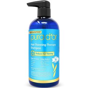 img 1 attached to 🧴 PURA D'OR Hair Thinning Therapy Biotin Shampoo - Original Scent (16 oz) with Argan Oil, Herbal DHT Blockers, Zero Sulfates - All Hair Types, Men & Women