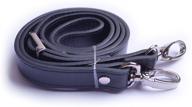 👜 wento adjustable bag strap - 43''-49'' luxury black pu leather shoulder straps for handbags and purses (silver) logo