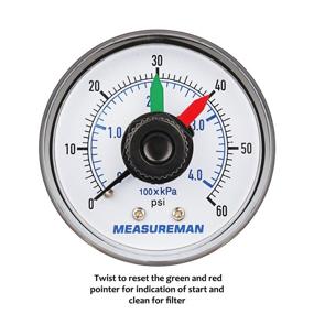 img 2 attached to 🔍 Measureman Pressure Filters Replacement 0-60 PSI