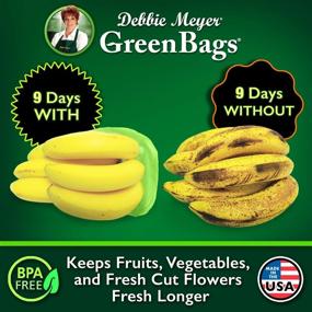 img 1 attached to 👜 Debbie Meyer GreenBags 20-Pack (8 Medium, 8 Large, 4 Extra Large) – Enhances Freshness of Fruits, Vegetables, and Cut Flowers, Long-lasting & Eco-friendly, BPA-Free, Made in USA