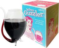 wine lovers, unite! oenophilia wino guzzler: ultimate xl glass with built-in sipper straw - ideal for hilarious wine gifts, accommodates an entire bottle of wine! логотип