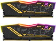 teamgroup t-force delta tuf gaming alliance rgb ddr4 16gb (2x8gb) 3200mhz (pc4-25600) cl16 desktop gaming memory ram tf9d416g3200hc16cdc01 - tuf logo