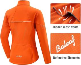 img 3 attached to 🧥 BALEAF Women's Thermal Windproof Cycling Jacket: Cold Weather Warmth, Waterproof Performance for Winter Biking, Running & Hiking Gear