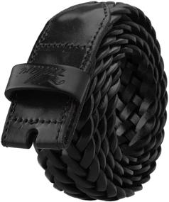 img 3 attached to 👗 Falari Braided Without Buckle 8007 BLK S: Stylish and Comfortable Waist Belt for Everyday Wear