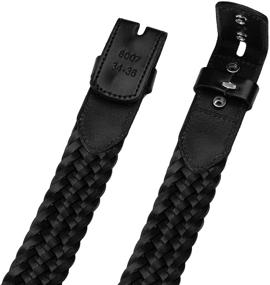 img 2 attached to 👗 Falari Braided Without Buckle 8007 BLK S: Stylish and Comfortable Waist Belt for Everyday Wear