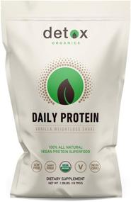 img 4 attached to 🌱 Detox Organics Creamy Vanilla Plant Based Protein Powder - Vegan, Low Carb, Non Dairy, Gluten Free, Lactose Free, No Added Sugar, Non-GMO - Infused with Hemp, Brown Rice, Pumpkin, and Quinoa