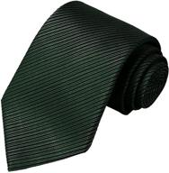 stylish and sophisticated: kissties purple striped wedding necktie for men's elegant accessories logo