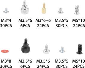 img 1 attached to 🔩 Complete HanTof 228pcs PC Computer Screws and Standoffs Assortment Kit for Hard Drive, Motherboard, and More!