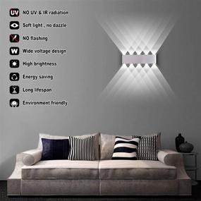 img 1 attached to Phenas 10W Modern Wall Sconce LED Wall Light Up Down Aluminum Wall Lamp LED Indoor For Bedroom Bedside Living Room Corridor Stairs Hallway