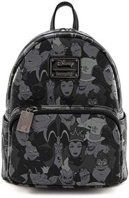 img 4 attached to 🎒 Loungefly Disney Villains Debossed Mini Backpack: Embrace the Dark Side in Style!