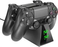 🎮 ps4 controller charger: dobe charging dock with led light indicators, compatible with ps4/ps4 slim/ps4 pro controllers logo