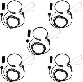 img 4 attached to 🎧 Covert Acoustic Tube Headset for Baofeng BF-888S Retevis H-777 RT22 RT1 Arcshell AR-5 Walkie Talkies - Pack of 5 Throat Mic 2 Way Radio Earpieces by Retevis