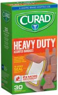 💪 curad heavy duty assorted bandages: 3 packs of 30 ea for powerful wound care logo