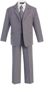 img 3 attached to iGirlDress Boys Formal Dress Suit: 👔 Shirt and Vest Set for Dapper Style