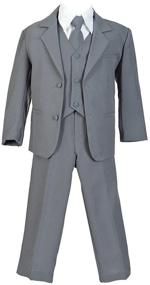 img 2 attached to iGirlDress Boys Formal Dress Suit: 👔 Shirt and Vest Set for Dapper Style