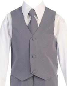 img 1 attached to iGirlDress Boys Formal Dress Suit: 👔 Shirt and Vest Set for Dapper Style