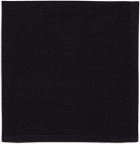 img 2 attached to 🍽️ Premium ITOS365 Cotton Dinner Napkins Black - 6 Pack (18 inches x 18 inches) Soft, Comfortable, and Durable - Perfect for Events and Home Use