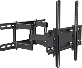 img 4 attached to 📺 MOUNTUP MU0010 - Full Motion TV Wall Mount for 26-55 Inch Flat Screens and Curved TVs up to 88 LBS, Wall Mount TV Bracket with Dual Swivel Articulating Arms, Max VESA 400x400mm - TV Wall Mounts