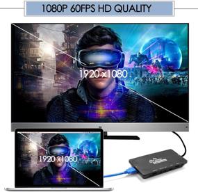 img 2 attached to 🎮 Видеокарта захвата игр с USB 3.0 высокой производительности с HDMI / AV / YPbPr входом: Запись 1080P @ 60fps, Прямой эфир и совместимость с Playstation 4, Xbox One, Xbox 360, Nintendo Switch и другими