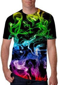 img 4 attached to 👕 Revolutionize Your Summer Wardrobe with NEWISTAR Unisex 3D Printed Graphic T-Shirts in Trendy Short Sleeve Designs (S-XXL)