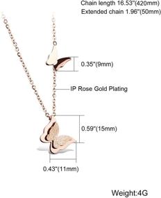 img 2 attached to 🎁 SWINILAYA 14k Rose Gold Plated Y Pendant Necklace: Perfect Gift for Women & Girls in Every Occasion!