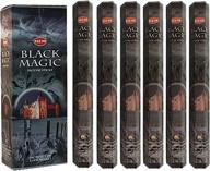 🪔 hem black magic incense sticks - 100 sticks (5 packs of 20) логотип