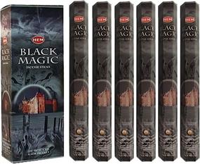 img 1 attached to 🪔 HEM Black Magic Incense Sticks - 100 Sticks (5 Packs of 20)