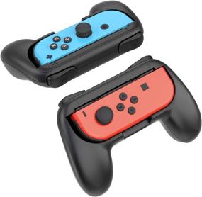 img 4 attached to 🎮 Enhanced Ergonomic YOSH Joycon Grip for Nintendo Switch – Ideal Father’s Day Gift (2 Packs)