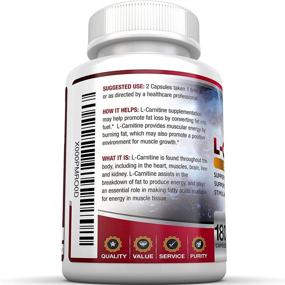 img 3 attached to BRI L-Carnitine - Premium Quality 1000mg Amino Acid for Weight Loss, Athletic Performance, Stamina, and Heart Health - 180 Vegetable Cellulose Capsules