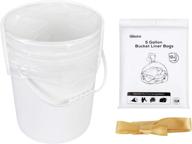 🦃 optimized for seo: turkey brine bags, enhanced 5 gallon bucket liners with ribbon - 12 rolls, 31.7" x 19.8" leak-proof food grade large plastic bags for turkey brine bucket логотип